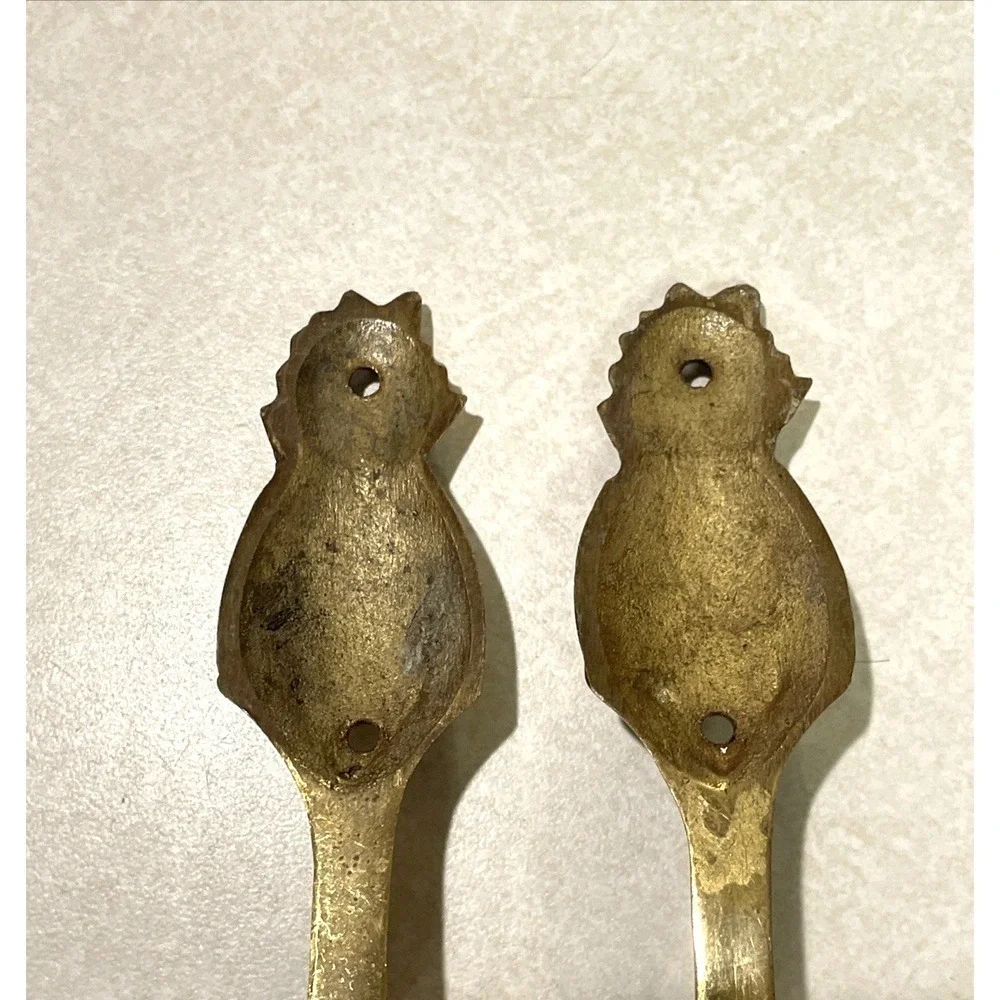 Vintage Brass Pineapple Hooks Lot of 2 Wall Hang Coat Towel Leash Retro